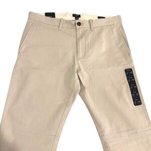 New J.Crew Flex Slim Chino Pants Mens 32x30 Stone Beige Stretch Twill Trousers